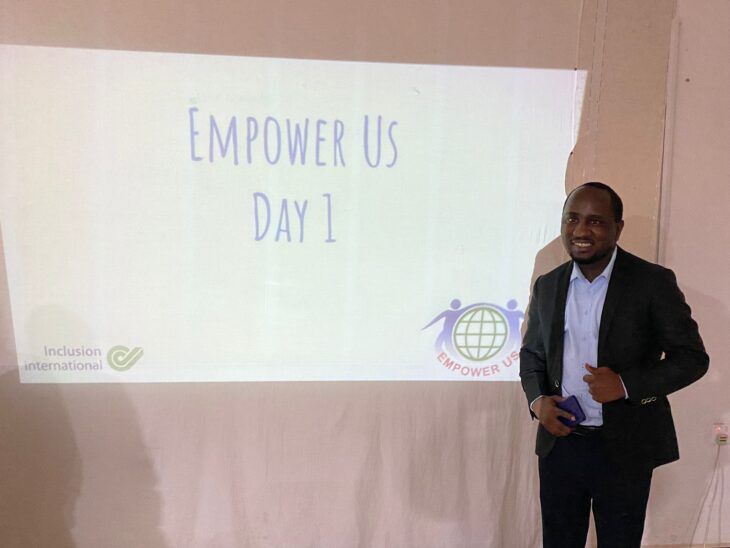Mark Mapemba delivers the Empower Us training