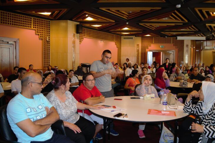 Self-advocates speak up at the "Together We Can Change" event.