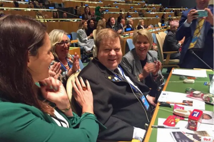 Robert Martin presents at the United Nations